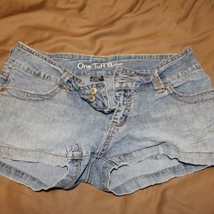 One Tuff Babe size 7/8 jean shorts